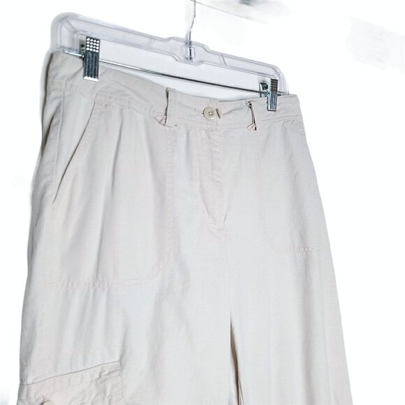 WOOLRICH Beige Stone Cargo Capri Pants - Picture 3 of 5